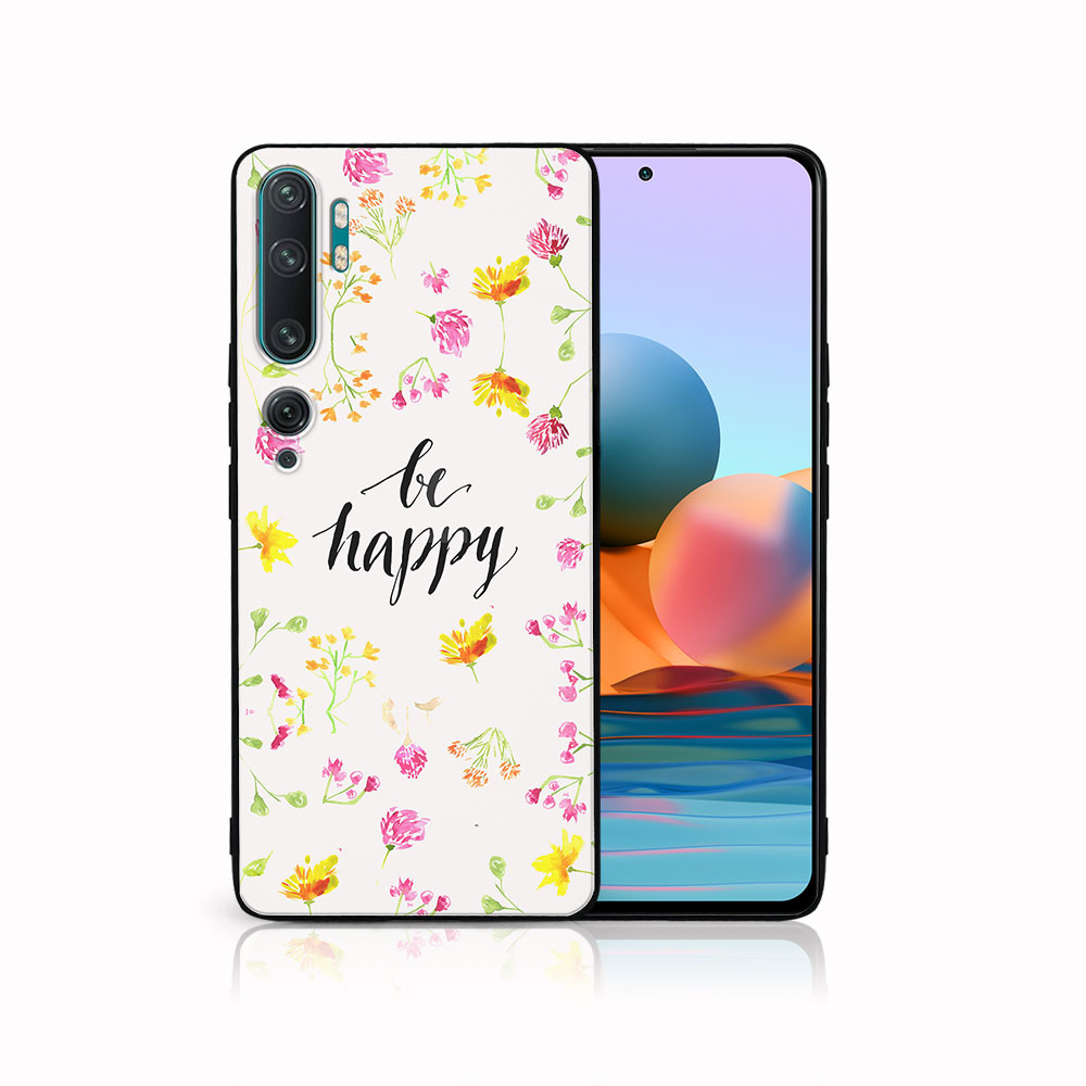 Levně MY ART Ochranný kryt Xiaomi Mi Note 10 / Note 10 Pro BE HAPPY (019)