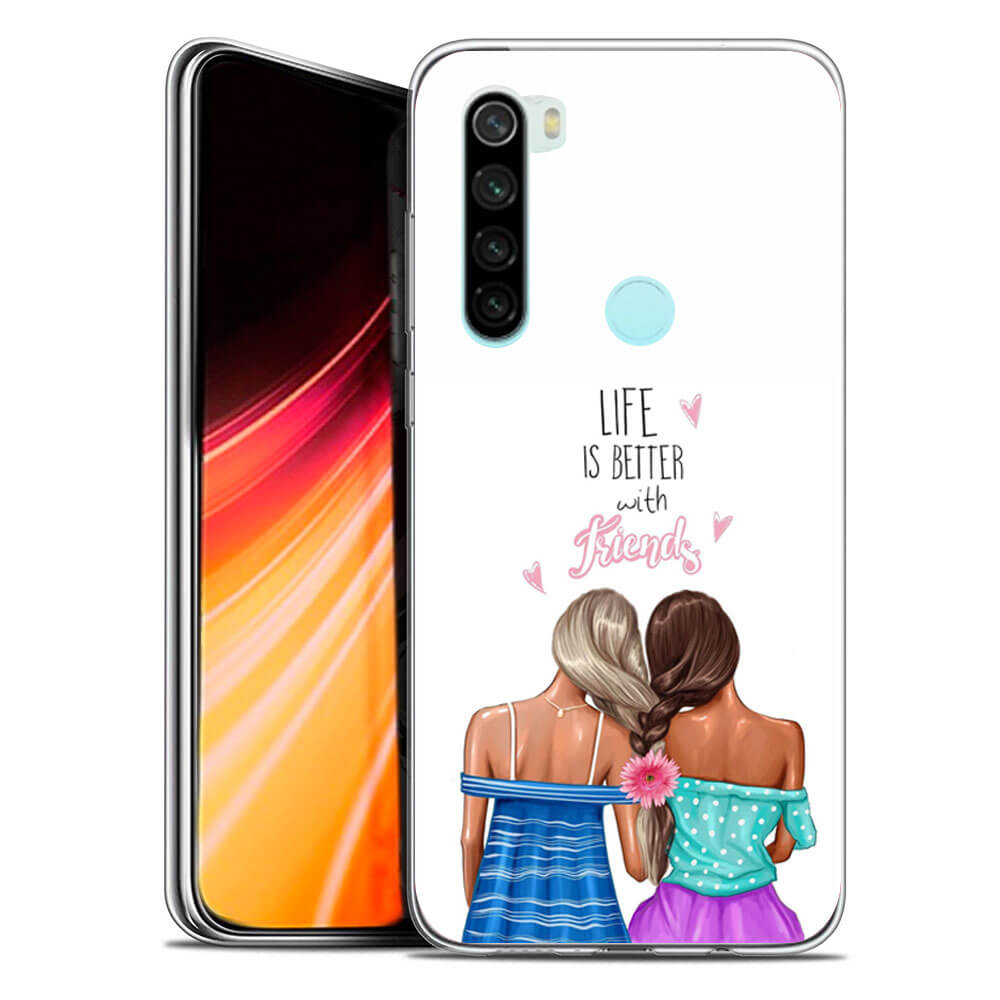 Levně MY ART Ochranný kryt Xiaomi Redmi Note 8 FRIENDS (060)