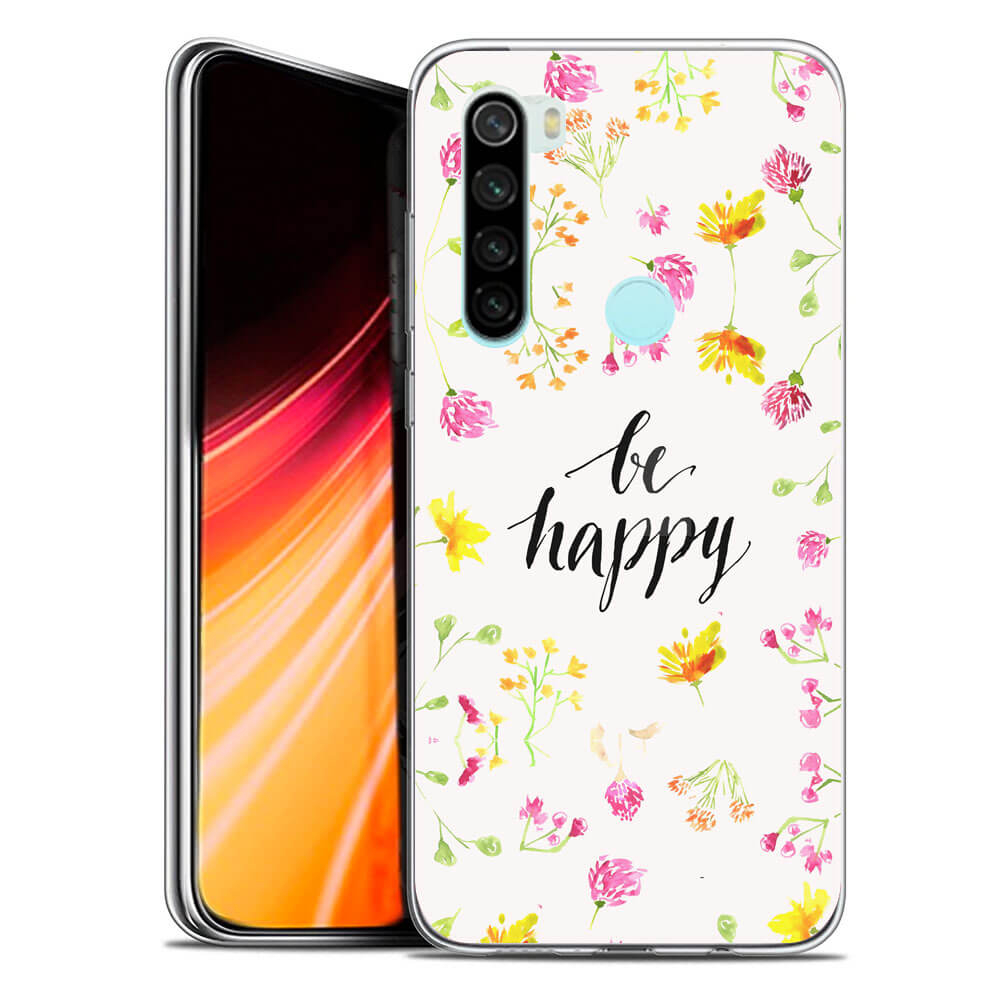 Levně MY ART Ochranný kryt Xiaomi Redmi Note 8 BE HAPPY (019)