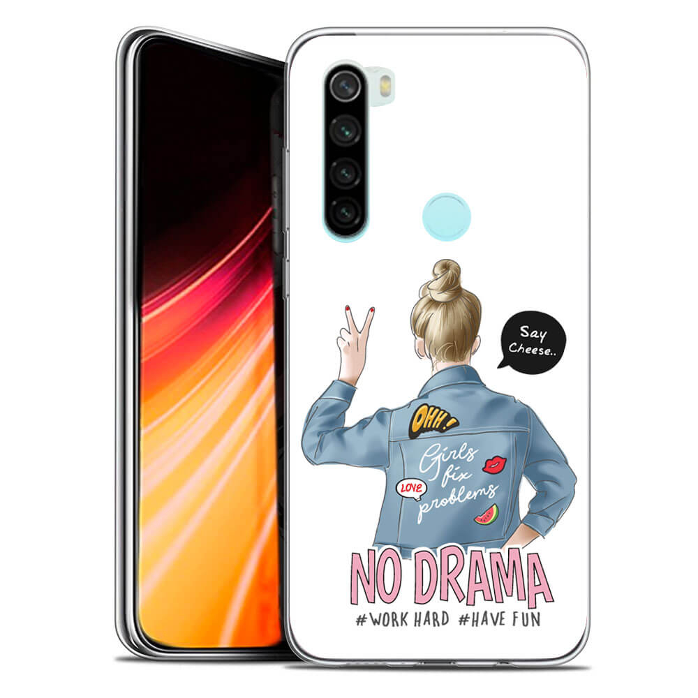 Levně MY ART Ochranný kryt Xiaomi Redmi Note 8 NO DRAMA (138)
