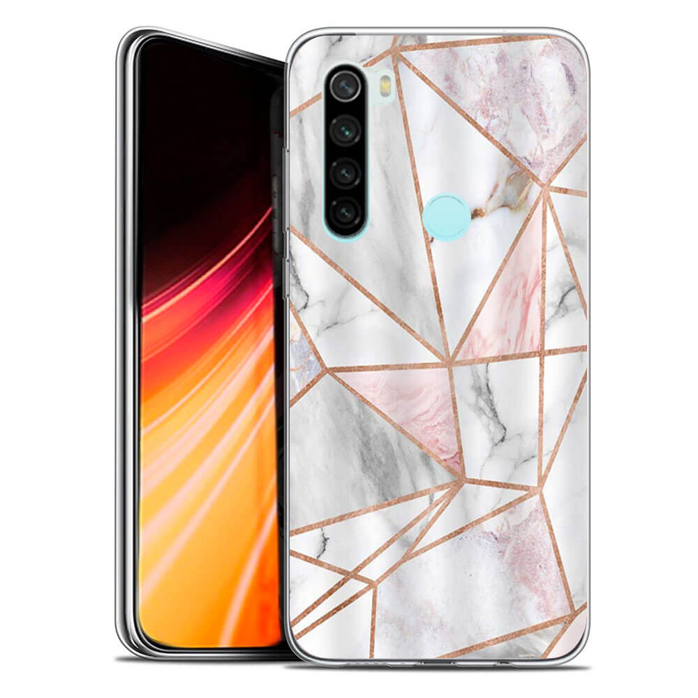 Levně MY ART Ochranný kryt Xiaomi Redmi Note 8 PINK MARBLE (143)